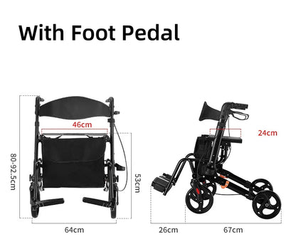 The Walking Buddy WalkPro X1 – Advanced Rollator Walker with Arm SupportCarts With Arm Support Walker