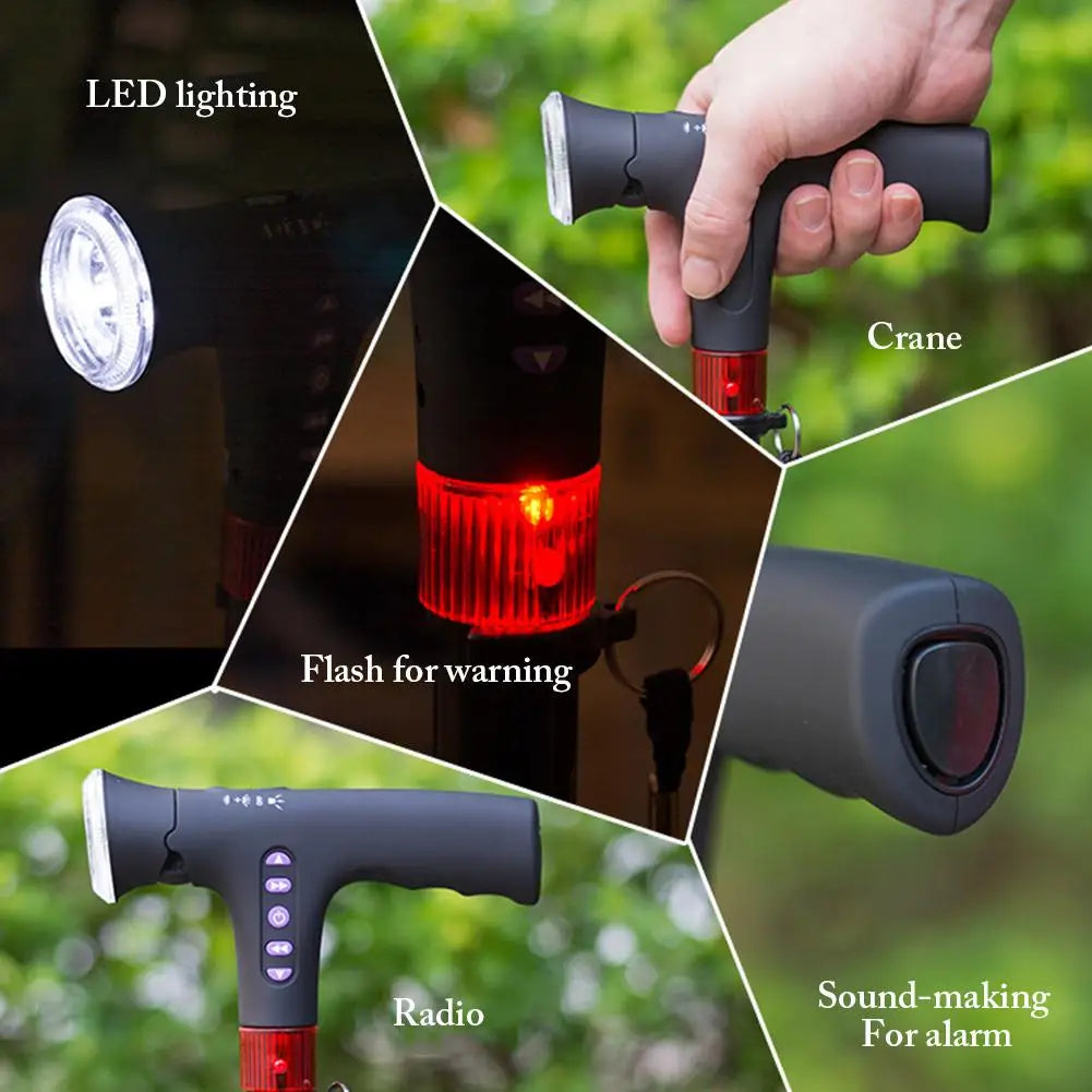 Walk Buddy with SOS Alarm, Radio and LED Warning Ring