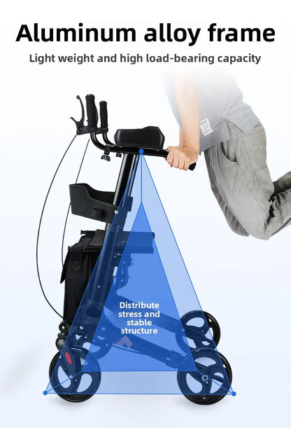 The Walking Buddy WalkPro X1 – Advanced Rollator Walker with Arm SupportCarts With Arm Support Walker