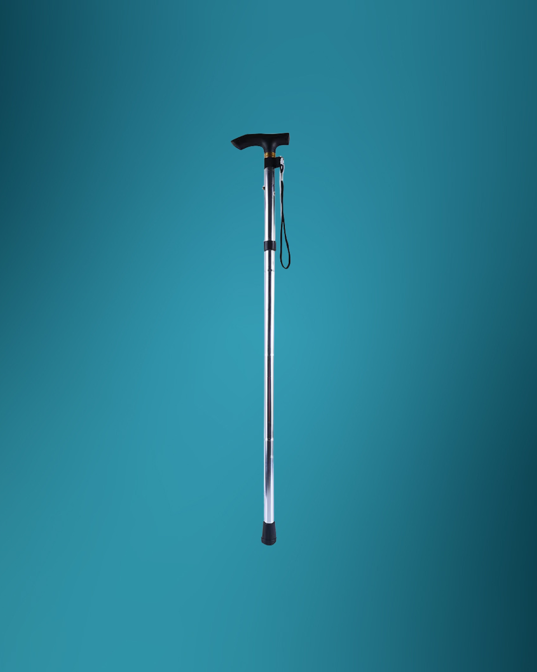 Telescopic Walking Stick Outdoor Hiking Trekking Poles Aluminum Alloy Metal Folding Cane Crutches Pole For Elderly People